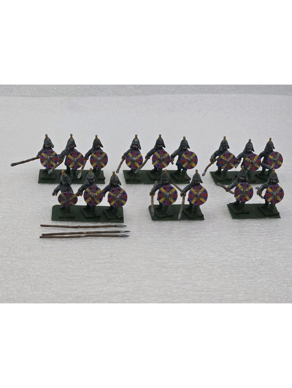 22mm Metal Minifigs MF31 Medieval/Dark Ages Infantryman X16